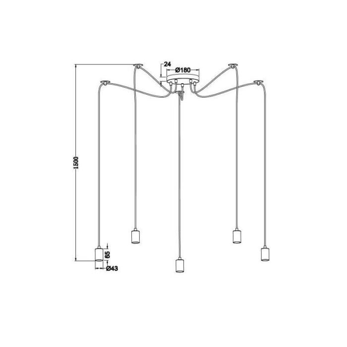 Rippvalgusti Trio Cord 562 LightConcept 7