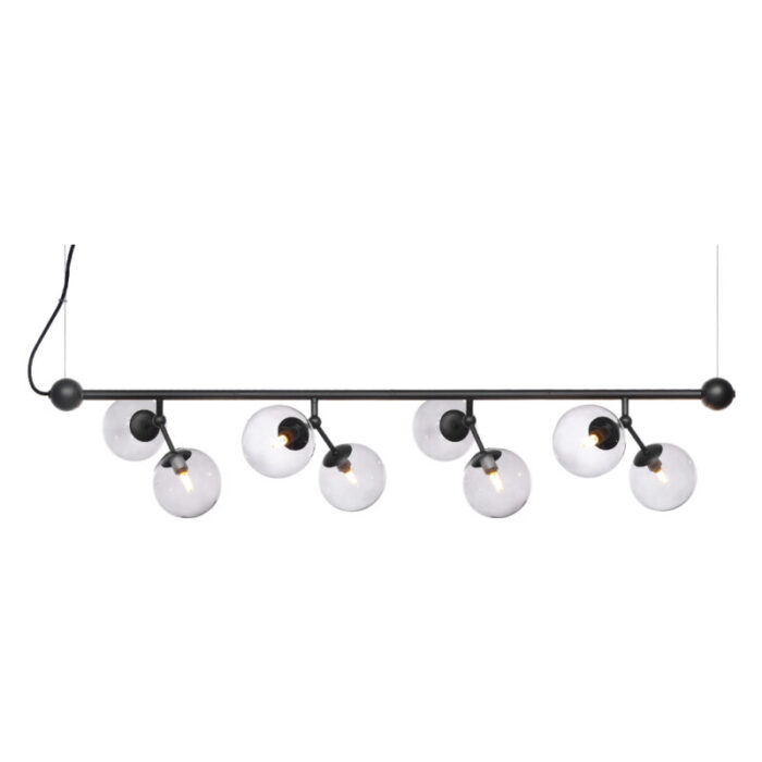 738793 Atom horizontal chandelier large smoke PACKSHOT