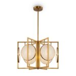 Rippvalgusti, ripplamp Marmo MOD099PL-06G, Maytoni. Materjalid: klaas, metall. Värvus: kuldne. 6*E14, max 40W, komplekt ei sisalda pirni. Diameter– 52 cm; kõrgus: 79 cm.