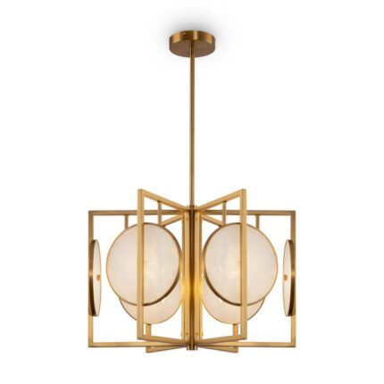 Rippvalgusti, ripplamp Marmo MOD099PL-06G, Maytoni. Materjalid: klaas, metall. Värvus: kuldne. 6*E14, max 40W, komplekt ei sisalda pirni. Diameter– 52 cm; kõrgus: 79 cm.