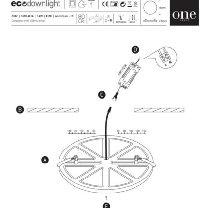 LightConcept Led 10114CE W OneLight skeem