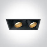 Laevalgusti, süvisvalgusti, LED kohtvalgusti - 151211C. ONE Light. Must või valge värv. 2*11W. 3000K;