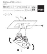 Laevalgusti, süvisvalgusti, LED kohtvalgusti - 151211C. ONE Light. Must või valge värv. 2*11W. 3000K; skeem
