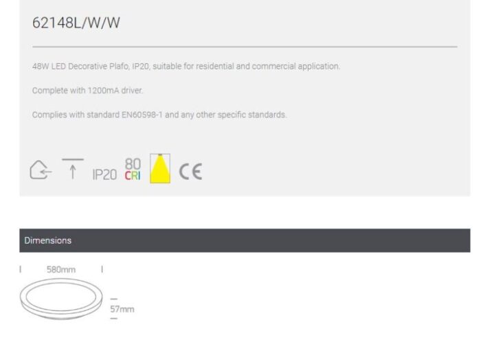 LED valgusti laevalgusti OneLight 62148L LightConcept skeem 3