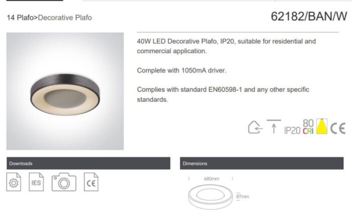 LightConcept Laelamp Laevalgusti 62182 OneLight skeem 2