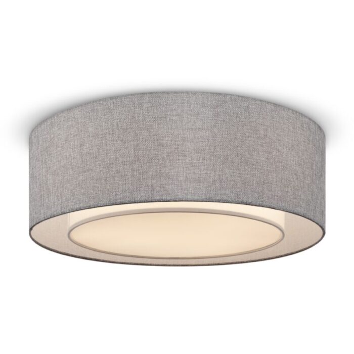 Laevalgusti, laelamp Bergamo-MOD613CL-04GR. Maytoni Saksamaa. Pirni tüüp:  3 X E27 (60W); Materjalid: metall, linane PVC peal. Diameter: 52 cm; kõrgus:  17.5 cm.