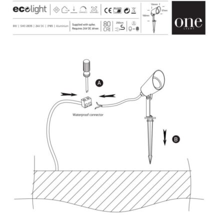 OneLight Led Spot 67458 B IP65 LightConcept