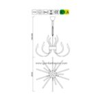 mantra versailles pendant lamp led 256w chrome