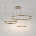 LED Lühter  Rim MOD058PL-L100-4K. Maytoni, Saksamaa. Messing või must LED 115W. Värvitemperatuur: 4000K. Valgusvoog 6100lm. Kaitseaste: IP 20. Pikkus: 120 cm.  Diameter 80 cm. Korpuse materjal: Alumiinium interioor 1