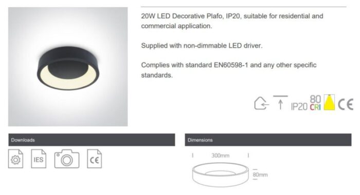 Laelamp Laevalgusti OneLight 62130N Light Concept skeem