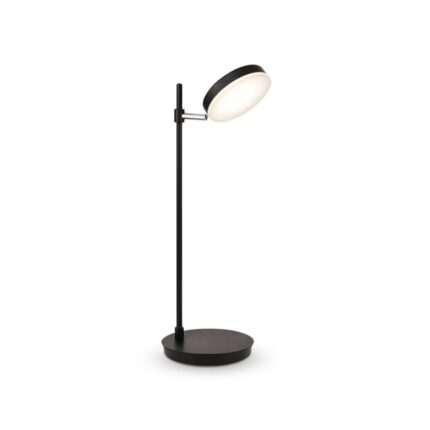 Laualamp Fad MOD070TL-L8B3K. Maytoni, Saksamaa. 1 LED - 8W. Valgustemperatuur: 3000K. Kõrgus: 19.4cm. Laius 16cm. Sügavus 47cm. IP 20 Korpuse materjal: Metall, akrüül Värv: Must