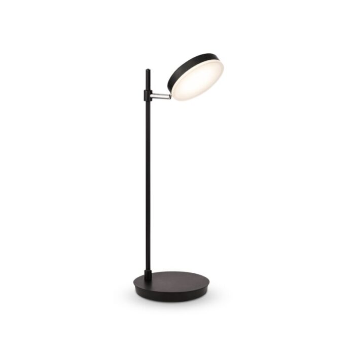 Laualamp Fad MOD070TL-L8B3K. Maytoni, Saksamaa. 1 LED - 8W. Valgustemperatuur: 3000K. Kõrgus: 19.4cm. Laius 16cm. Sügavus 47cm. IP 20 Korpuse materjal: Metall, akrüül Värv: Must