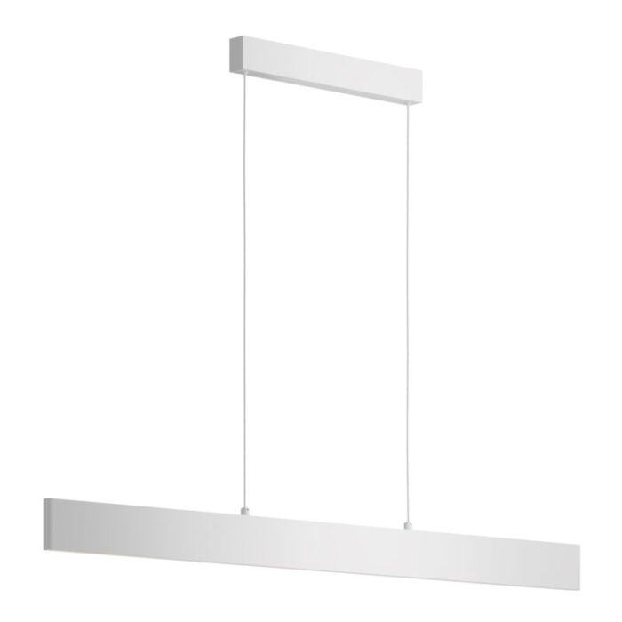 Rippvalgusti, ripplamp Step P010PL-L30W. Maytoni, Saksamaa. LED 30W. Valgustemperatur: 3000K. Kaitseaste: IP 20. Kõrgus: 8 cm. Laius 4 cm. Sügavus 119 cm. Korpuse materjal: Metall Värv: Valge.