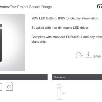 Porandalamp Valisvalgusti OneLight 67510A LightConcept skeem 1