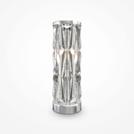 Laualamp, lauavalgusti Puntes MOD043TL-02CH. Maytoni, Saksamaa. 2 pirni E14 60W. Kõrgus: 58cm. Diameter 20cm. IP 20 Korpuse materjal: Metall Värv: Kroom. 