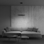 LED Lühter  Rim MOD058PL-L32-4K. Maytoni, Saksamaa. Messing või must. LED 37W. Värvitemperatuur: 4000K. Valgusvoog 2200lm. Kaitseaste: IP 20. Pikkus: 120 cm.  Diameter 60 cm. Korpuse materjal: Alumiinium. - interioor