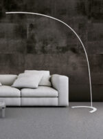 Põrandalamp, põrandavalgusti SHANGHAI, Valge, incl. 1x SMD LED, 18W · 1x 2000lm, 3000K, Materijal - Metall. Kõrgus 210 cmcm, IP20, hämardatav, 427511801 A LightConcept