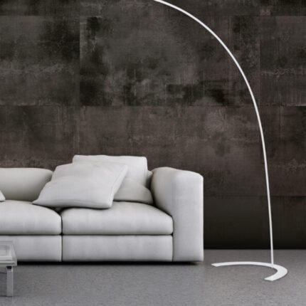 Põrandalamp, põrandavalgusti SHANGHAI, Valge, incl. 1x SMD LED, 18W · 1x 2000lm, 3000K, Materijal - Metall. Kõrgus 210 cmcm, IP20, hämardatav, 427511801 A LightConcept