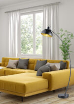 Põrandalamp, põrandavalgusti RECIFE, Must matt, 1 pirn E27, 60W, Materijal - Metall. Kõrgus 155 cmcm_R46041032 A