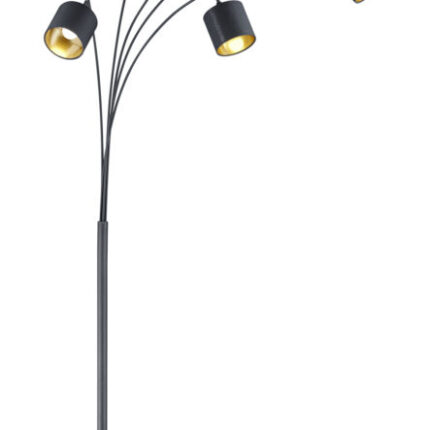 Põrandalamp_TrioLighting_Tommy_ Must_5 pirni_28W_LightConcept_R46330579