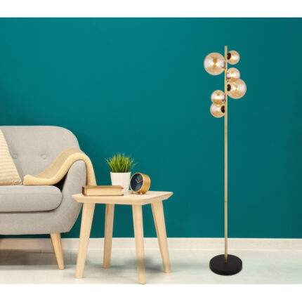 Põrandalamp_Globo_Riha_ Must_6 pirni_LightConcept_riha 56135 6s g27318 2