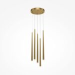 Ripplamp, LED Cascade MOD132PL-L36BSK2, LED 30W, 4000K Alumiinium, Kõrgus 79.3 - 219.3cm