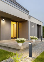 Decorative outdoor lights around house