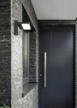 Entrance door into modern house