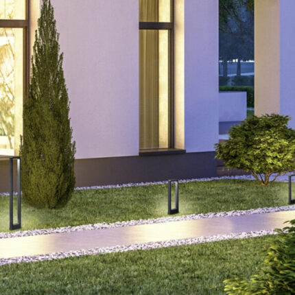 3d rendering of modern cozy house with garage for sale or rent w, 420760142