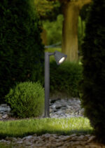 backyard light garden with lantern electric lamp with a round di