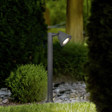 backyard light garden with lantern electric lamp with a round di