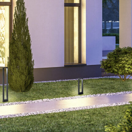 3d rendering of modern cozy house with garage for sale or rent w