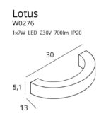 seinavalgusti lotus gold w0276