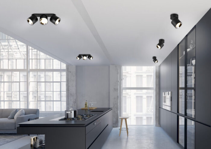 3D Illustration of a new modern city loft apartment.