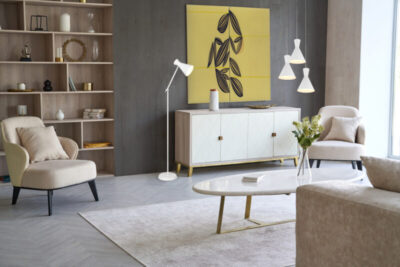 Interior of living room style scandinavian