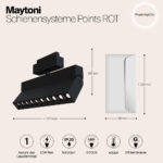 Siinivalgusti Maytoni TR015 2 20W3K B LED 20W Lightconcept 4 3000K