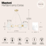 Ripplamp Dallas Maytoni MOD545PL 11BS LightConcept