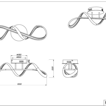 Laelamp LED Perugia TrioLighting 4000K @8W R67091106 LightConcept skeem