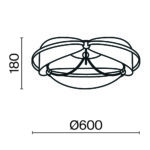Laevalgusti Breeze LED 3000K MOD281CL L45BS3K Light Concept 6