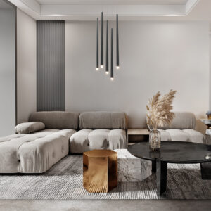 Ripplamp, LED Cascade MOD132PL L30BK, Maytoni, Saksamaa, LED 30W, 2250lm, 3000K 4000K, Must, Alumiinium interioor