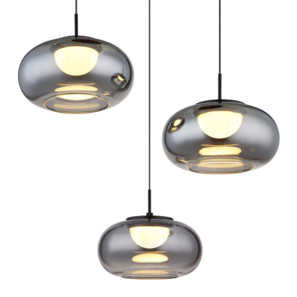 LED rippvalgusti QUINTARA 5744 3H GLOBO Austria LED 18W 3000K 1200lm Must Merevaik Light Concept 4