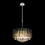 rippvalgusti BAGANA 15095H Globo Austria 12 pirni G9 3W Kõrgus 50 120cm Must Suitsuklaas Light Concept 2