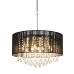 rippvalgusti BAGANA 15095H Globo Austria 12 pirni G9 3W Kõrgus 50 120cm Must Suitsuklaas Light Concept 4