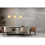 rippvalgusti Jella 15743 3H GLOBO 3 pirni E14 40W Kõrgus 120cm Must Suitsuklaas Light Concept interioor